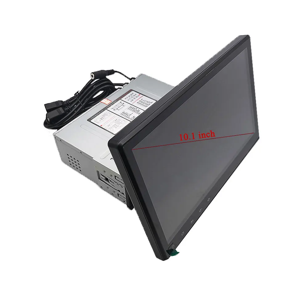 Best YODY Single 1 Din 10.1 inch Android 8.1 Car Radio Stereo Touch Screen Car GPS Navigation Support Bluetooth Wifi Mirror Link OBD 1