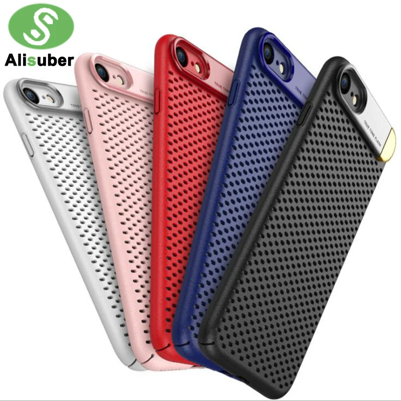 Alisuber Breathable Cooling Mesh Phone Case For iPhone 7 8 plus Heat