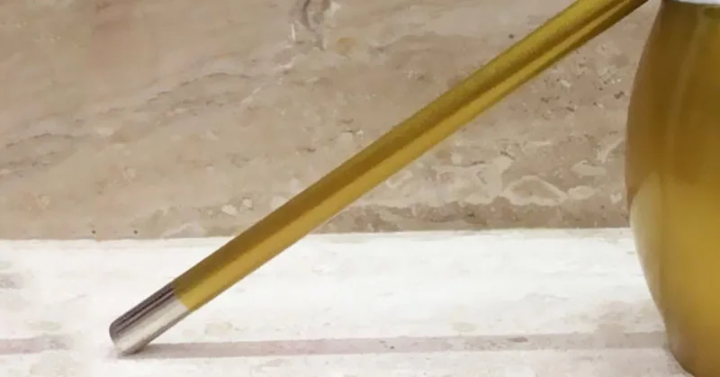 Gold toilet brush holder 2