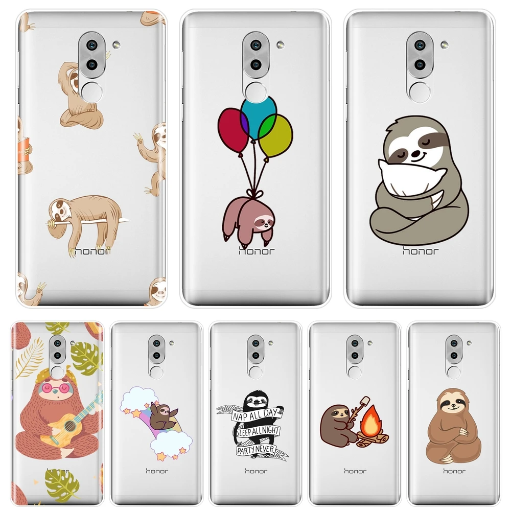 Kawaii ленивый Забавный милый чехол для телефона Huawei Honor 6 5A 4X 5X 6X Мягкая силиконовая