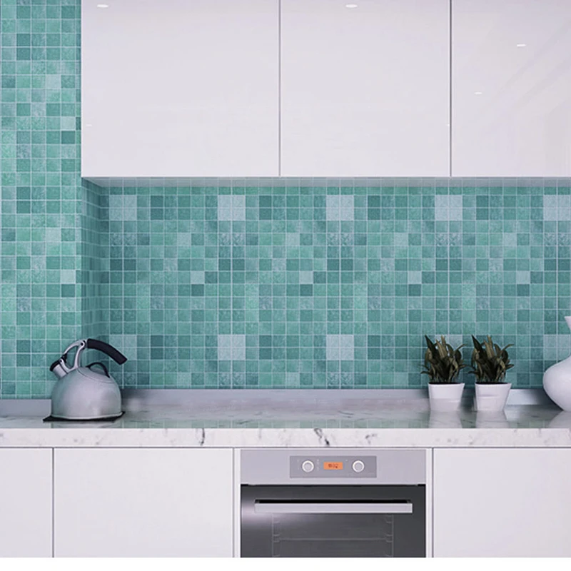 JX-LCLYL Waterproof Self-adhesive Mosaic Wall Paper Tile Sticker Contact Paper Bathroom