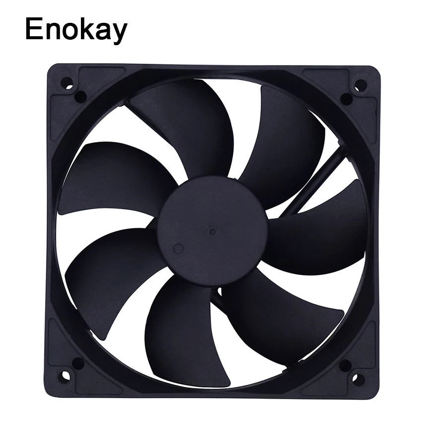 Тихий кулер для компьютера Enokay 120x120x25 мм 12 В 24 В 2Pin XH2.54 12 см чехол для ПК 120 мм вентилятор охлаждения постоянного тока