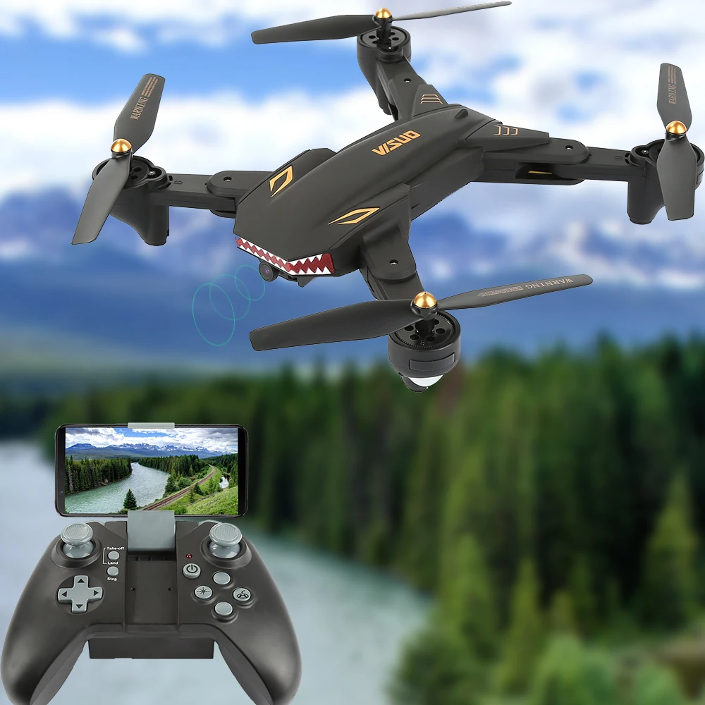 

VISUO XS809S 2.0MP Wide Angle Camera Wifi FPV Foldable Quadcopter Drone Long Flight Time