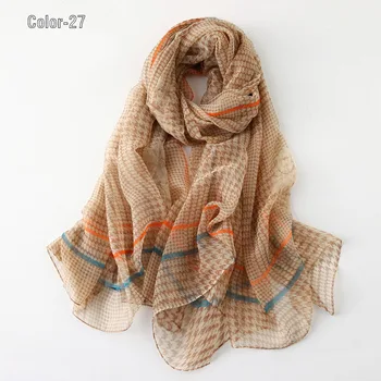 

Womens silk scarf Plaid Leopard print fashion luxury sexy shawl bandana silk head scarves poncho beach towel hijab Spring scarf