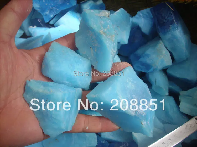 

1LB Lazulite Gem Stone Crystal Rough Cut from Malaysia ORIGINAL,