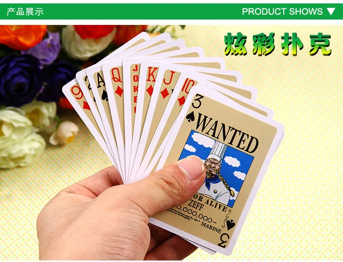 Cristal 16 One Piece Cartes A Jouer Divertissement Poker Morts Ou Vivants Singe D Luffy Or Roger Livraison Gratuite Aliexpress