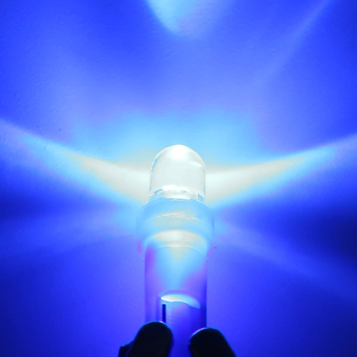 Mayitr 10Pcs Car T5 LED Light Blue T5 F3 1LED Car Wedge Dashboard Dash Gauge Light Lamp Bulb DC 12V