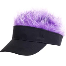 SUOGRY Hot New Fashion Camo Baseball Cap Fake Flair Hair Sun Visor Hats Kids Toupee Wig Funny Hair Loss Cool Gifts Golf Cap hot new fashion novelty baseball cap fake flair hair sun visor hats men s women s toupee wig funny hair loss cool gifts golf cap