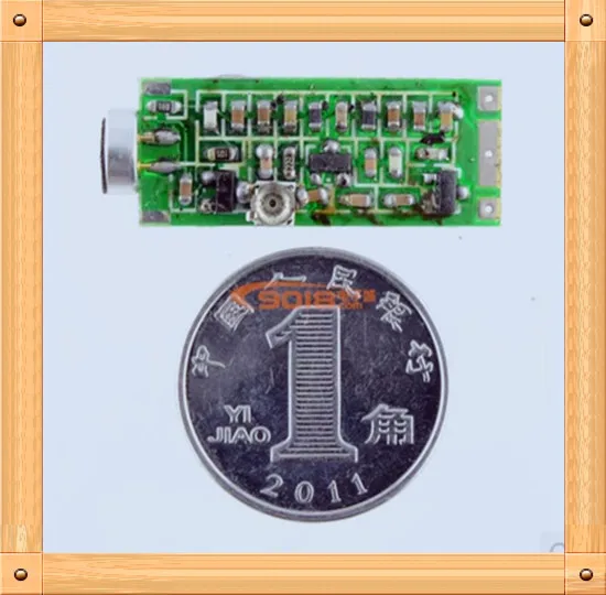 Free Shipping!!! Adjustable frequency FM transmitter chip with a microphone / wireless