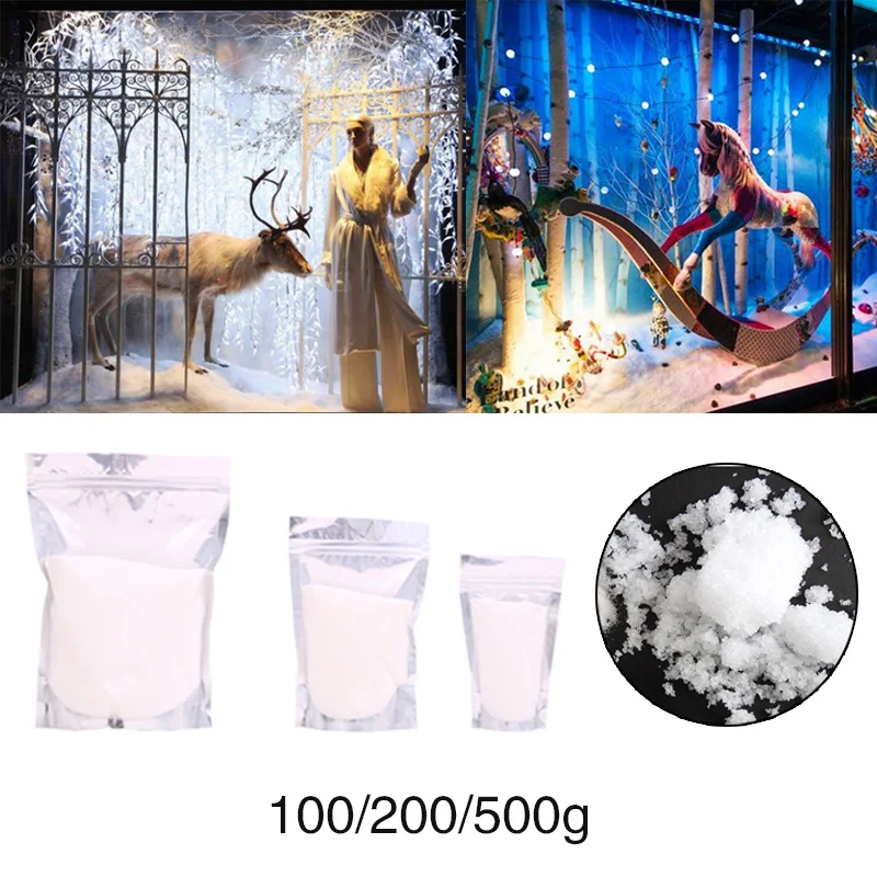 

Artificial Snowflakes Christmas Tree Decor Fake Snow Power Winter Photo Booth Prop Displays Stage Home Wedding Party Decoration