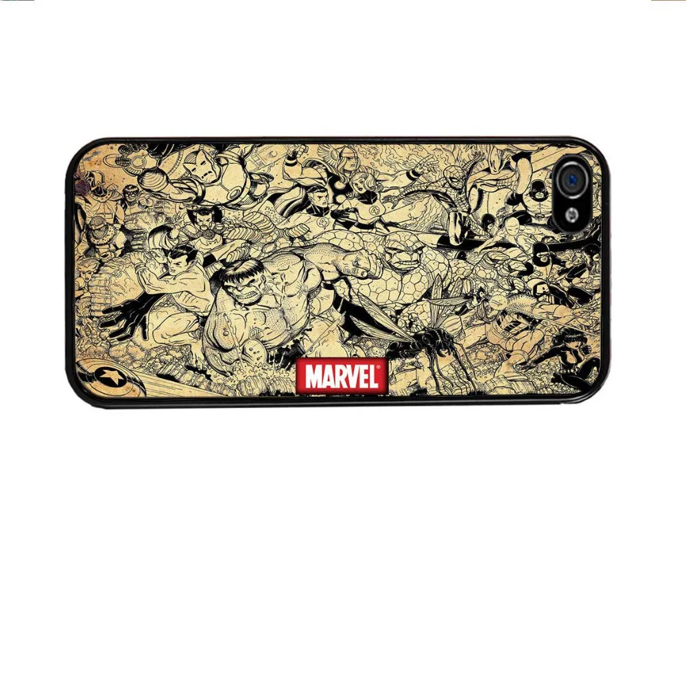 Retro Marvel Cover Case For IPhone 4s 5s 5c 6 6s Plus IPod Touch 4 5 6