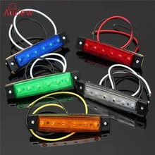 Фирменная Новинка 24 В 6 SMD LED авто Автобус Грузовик Прицепы Грузовик Боковые Габаритные индикатор стороны света лампы 5 цветов