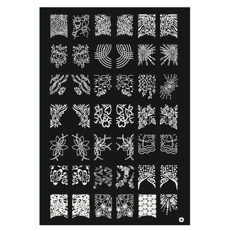 Günstige ÜBERRASCHUNG! Nur eine Große Größe Platte Serie L T 9 Verschiedene Designs14.8x21cm Nail art Bild Platte Nagel Werkzeuge JT183