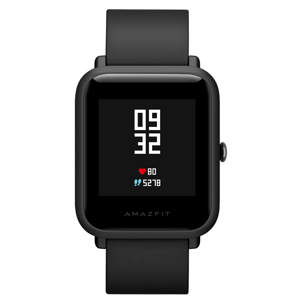 Xiaomi Huami Amazfit BIP BIT PACE gps IP68 Водонепроницаемые Молодежные умные часы 1,2" цветной экран умные часы - Цвет: Obsidian Black