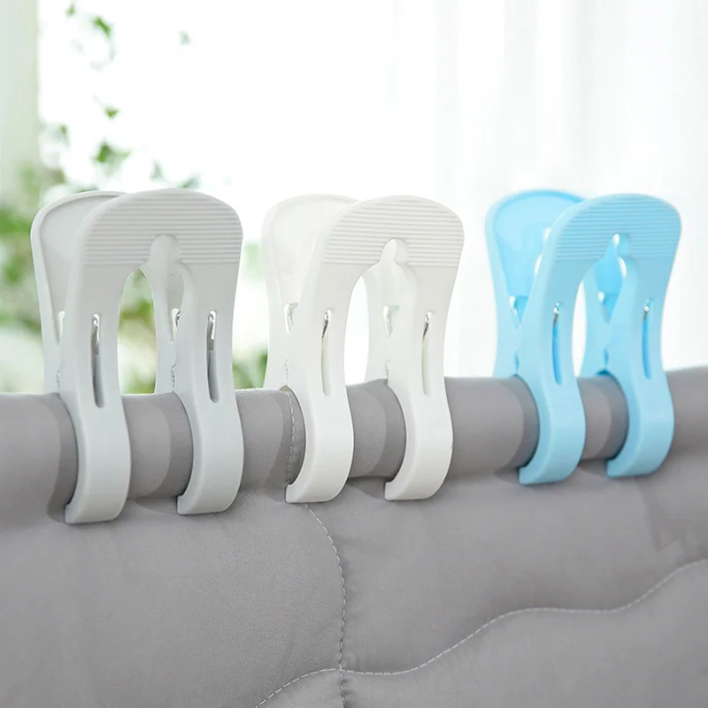 PC Sturdy Plastic Plus Windproof Anti-fall Wear Garment Large Clip Quilt Drying ClothespinClips PP Material Home Supplies | Дом и сад