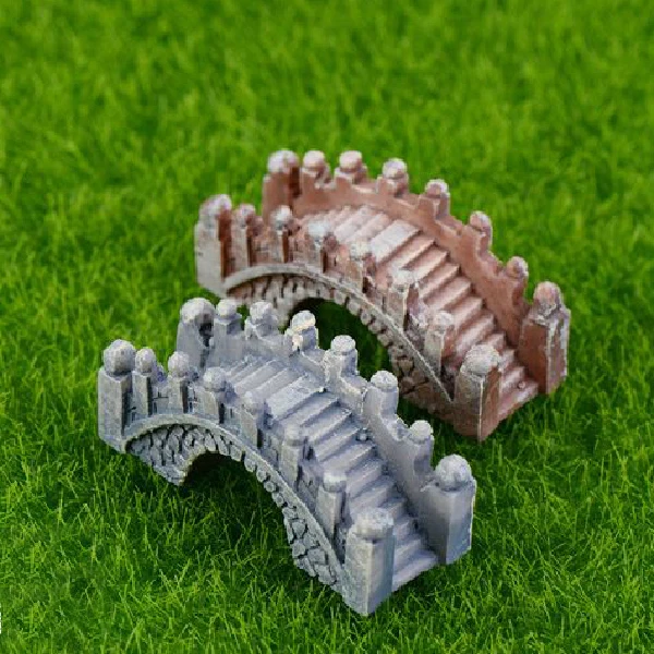 

Artificial Vintage Bridge Mini Craft Miniature Fairy Garden Home Decoration Houses Micro Landscaping Decor New Moonvvin