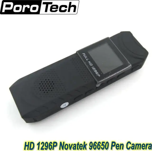 Новый HD 1296P Novatek 96650 ручка камера DVR тело Карманная циклическая запись Бесплатная