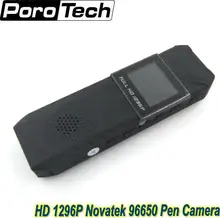 NEW HD 1296P Novatek 96650 Pen Camera DVR Body Pocket Camera Loop Recording free shipping