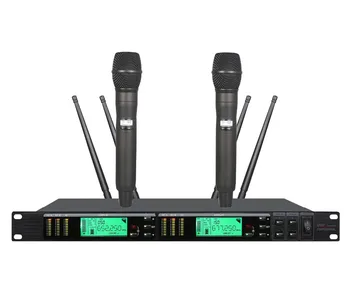 

Bolymic True Diversity Stage Performance Vocal Karaoke Digital Dual UHF Professional Wireless Microphone