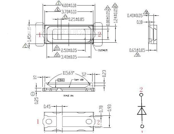22 25LM теплый белый 4 0*1 мм smd СВЕТОДИОДНЫЙ 4014 диод 2700 3000K (0 2 Вт чип led)|led fog light kit|led bulb
