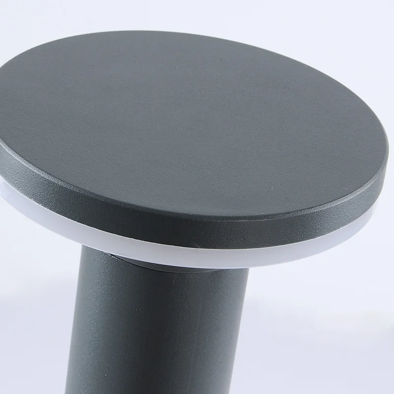 (WECUS) Modern aluminum LED round outdoor lawn lamp, home villa garden lawn lamp, outdoor engineering lighting