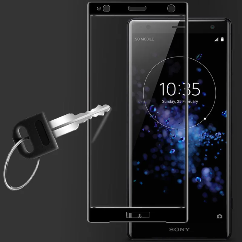 3D закаленное стекло ЖК изогнутый для Sony Xperia XZ2 Полный экран протектор Защитная