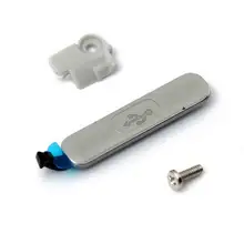 5 компл./лот USB зарядное устройство Порт откидной крышкой гайка водонепроницаемое Зарядное устройство Док-станция Порт пылезащитный чехол для Samsung Galaxy S5 i9600+ держатель+ винт