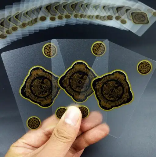 Розничная ПВХ матовый прозрачный водонепроницаемый покер игральные карты колода подарок