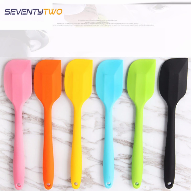 Kitchen Silicone Spatula Scraper Premium Colorful for Cake Cream Butter Mixer Tool Baking Spoon Spatulas | Дом и сад