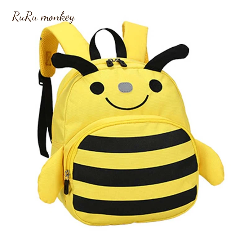 

RURU monkey 3D Cartoon Backpacks Animal Honey Bee Kids Backpack Children School Bags Schoolbag Girls Boys Backpacks