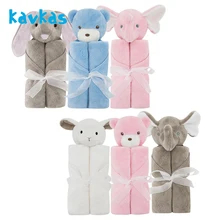 Kavkas детское одеяло для новорожденного пеленать накидка банная муслиновое одеяло бархат удобный материал безопасный спальный мешок обнимает одеяло