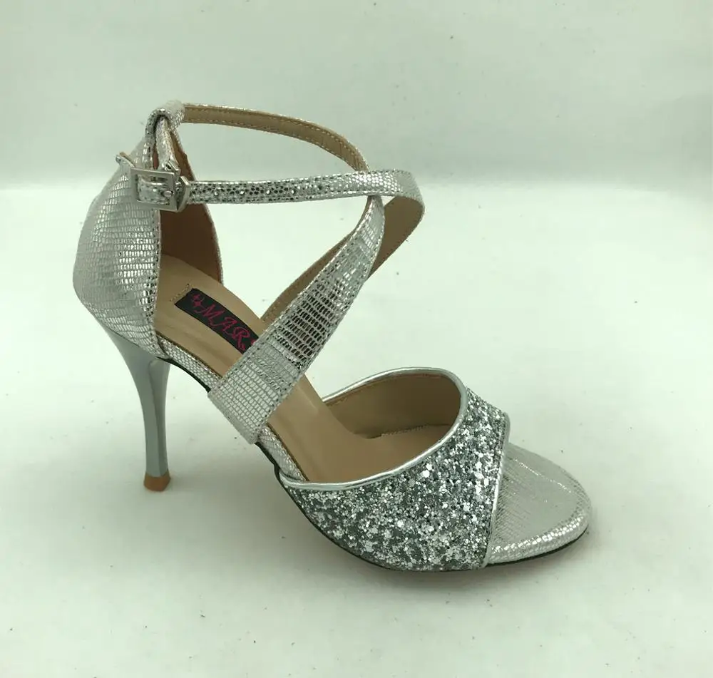 Comfortable and Fashional Argentina Tango Dance Shoes  Party Shoes Wedding Shoes  leather outsole T62100SLG  in 9cm heel