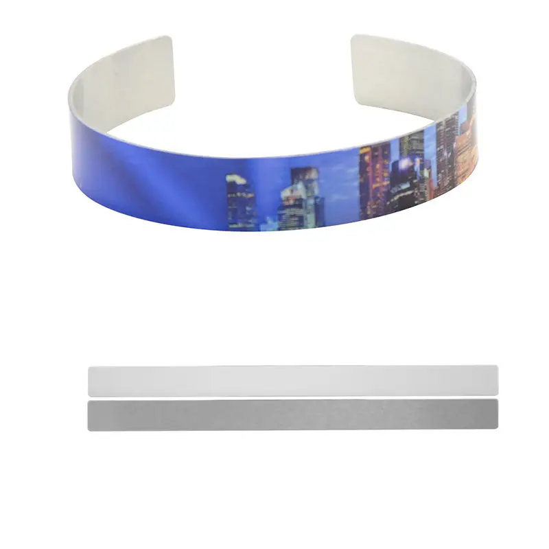 

cuff bracelets for sublimation fashion sublimation aluminum bangle for thermal transfer printing customizable diy blank jewelry