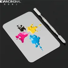 1pcs Stainless Steel Beauty Makeup Nail Pigment Mixing Palette Spatula Cosmetic Tool Spatula High Quality Professional Tool