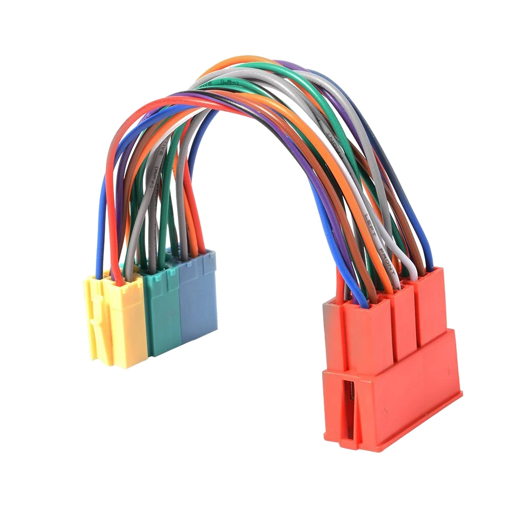 

1 Pcs Car Mini ISO 20Pin Plug Extension CD Harness Cable Adapter Anti-electromagnetic Interference For VW Audi A2 A3 A4 A6 TT