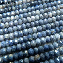 Meihan(110 бусин/Набор/30 г) 3-4*5,5-6 мм натуральный сапфир граненые бусины rondelle для дизайна ювелирных изделий