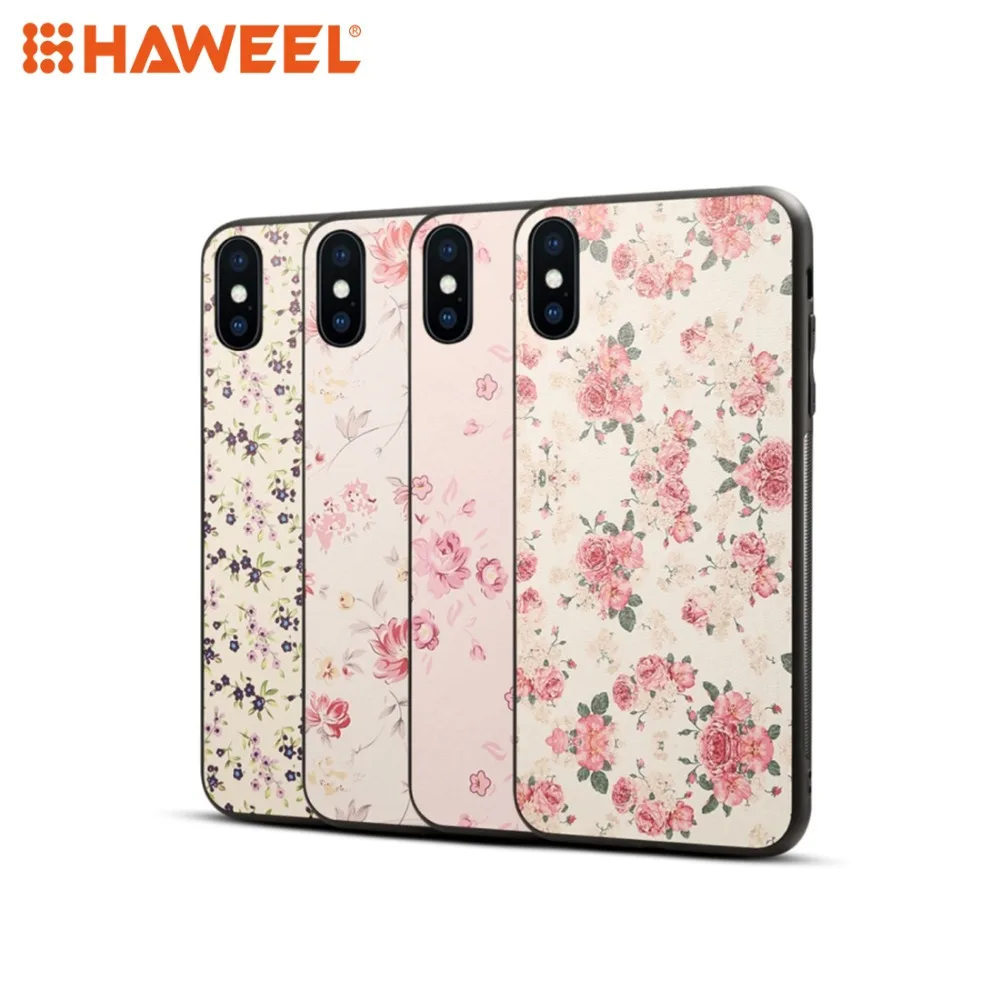 

HAWEEL Peach Flower Pattern TPU + PC Case for iPhone XS iPhone XS MAX iPhone XR Shell Guard Cover