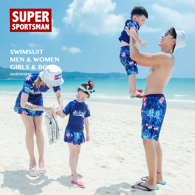 

Children Swimwear Women Biquini Baby Girls One Piece Swimsuit Men Bikini Bottoms Boys Swim Wear Kids Bathing Swimming Suits Sets