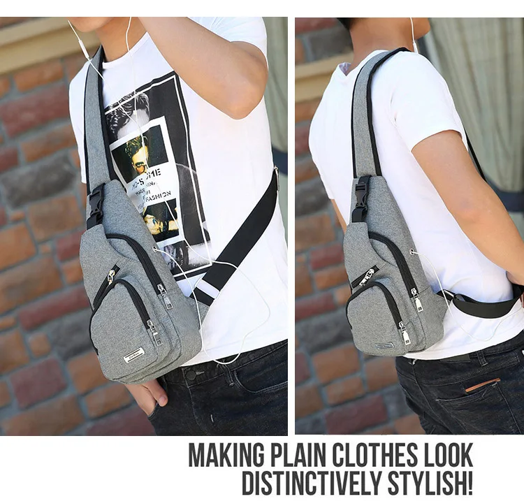 Men Women Cross Chest shoulder bag Unisex 2019 Casual Waterproof Functional Fanny Waist Bag (9)