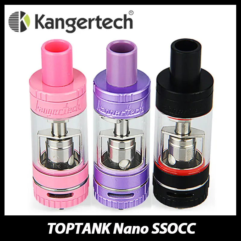 Аутентичные Kanger TopTank Nano Clearomizer 3.2 мл с ssocc распылитель голову Топ заполнения регулировки воздушного потока распылитель танк электронной