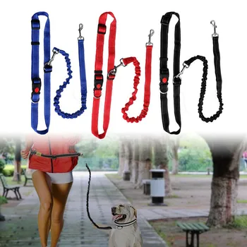 

1 Pcs Dog Leashes Running Jogging Puppy Lead Collar Halsband Sport Waist Leash Long Rope Dog Collar Band for Dogs