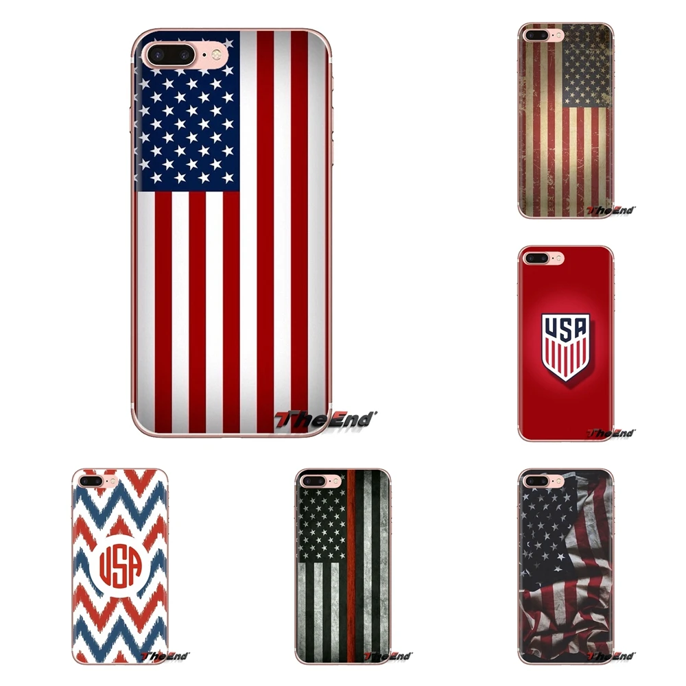 United States of America flag For Xiaomi Mi4 Mi5 Mi5S Mi6 Mi A1 A2 5X 6X 8 9 Lite SE Pro Max Mix 2 3 2S Silicone Housing Case |