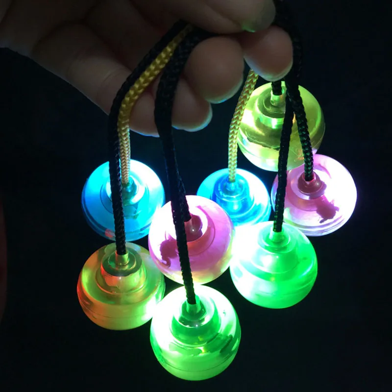 

Luminous LED Flashing Fingertip Rolling Ball New hand Finger Game Yoyo ball Novelty Gags Toy for Children and Grownups