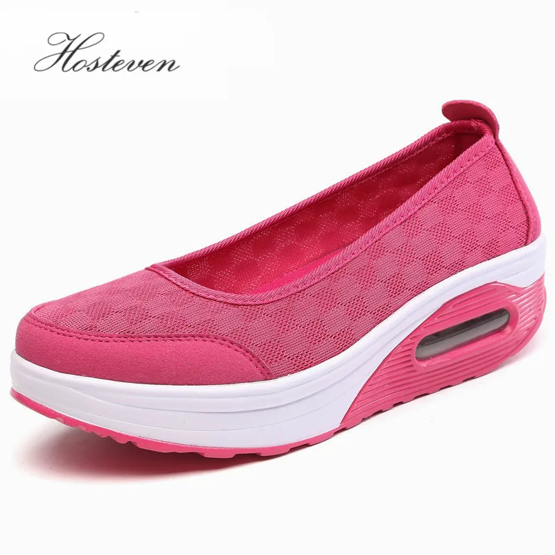 

Hosteven Summer Spring Ladies Casual Women Sneakers Shoes Flats Chaussure Shoes Platform Breathable Mesh Platform Shoe