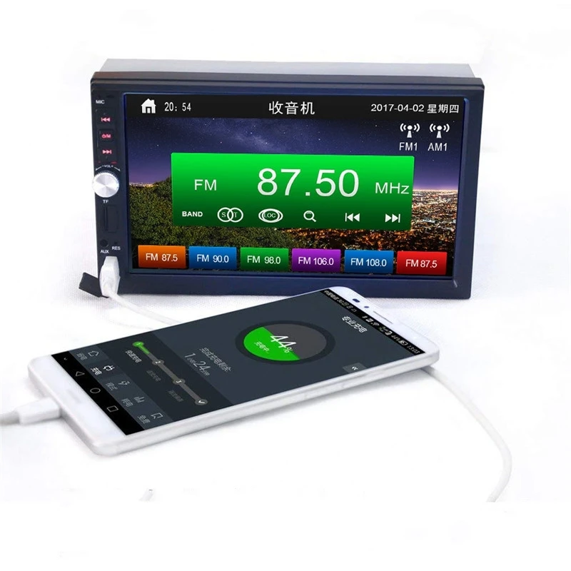Автомобильное радио 2 Din MP5 видео плеер GPS Навигация стерео Bluetooth FM USB AUX Кассетный