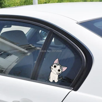 

10 x Newest Cute Cartoon Lovely Cat Chi's Sweet Home Car Stickers Car Decal for Toyota Honda Chevrolet Volkswagen Tesla BMW Lada