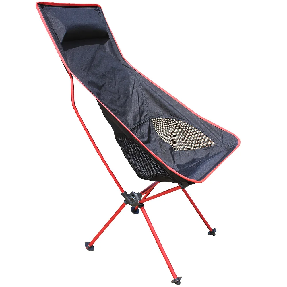 Красный цвет портативный стул для кемпинга походный складной стул легкий вес упаковано сиденье стул для пикника барбекю Большой Подшипник нагрузки
