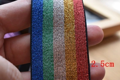 Rainbow color onion loose tight belt thickening soft elastic band rope flat rubber band pants waist elastic band clothing - Цвет: No.8