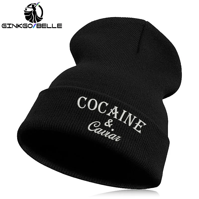 

Beanie Hat Skullie Cap Slouchy Winter Embroidery Funny Street Dancer Personalized Customized Hip Hop Dance Caviar Women Men Boy