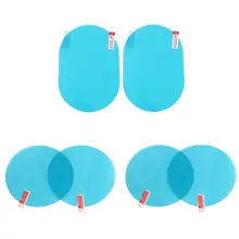 VODOOL 2Pcs Car Rearview Mirror Waterproof Film Motorcycle Auto Reversing Mirror Rainproof Anti Fog Anti Glare Membrane Stickers